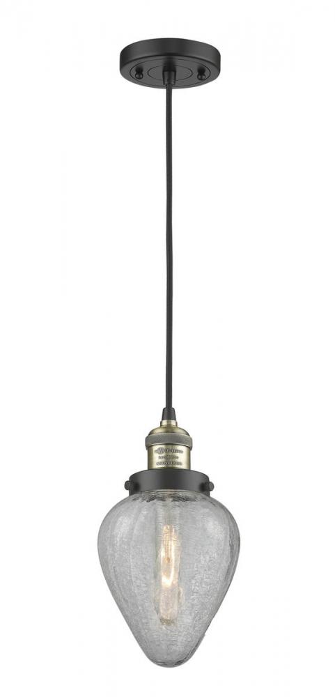 Geneseo - 1 Light - 7 inch - Black Antique Brass - Cord hung - Mini Pendant