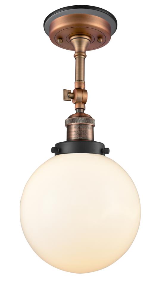 Beacon - 1 Light - 8 inch - Antique Copper - Semi-Flush Mount