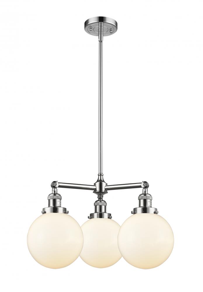 Beacon - 3 Light - 22 inch - Polished Chrome - Stem Hung - Chandelier