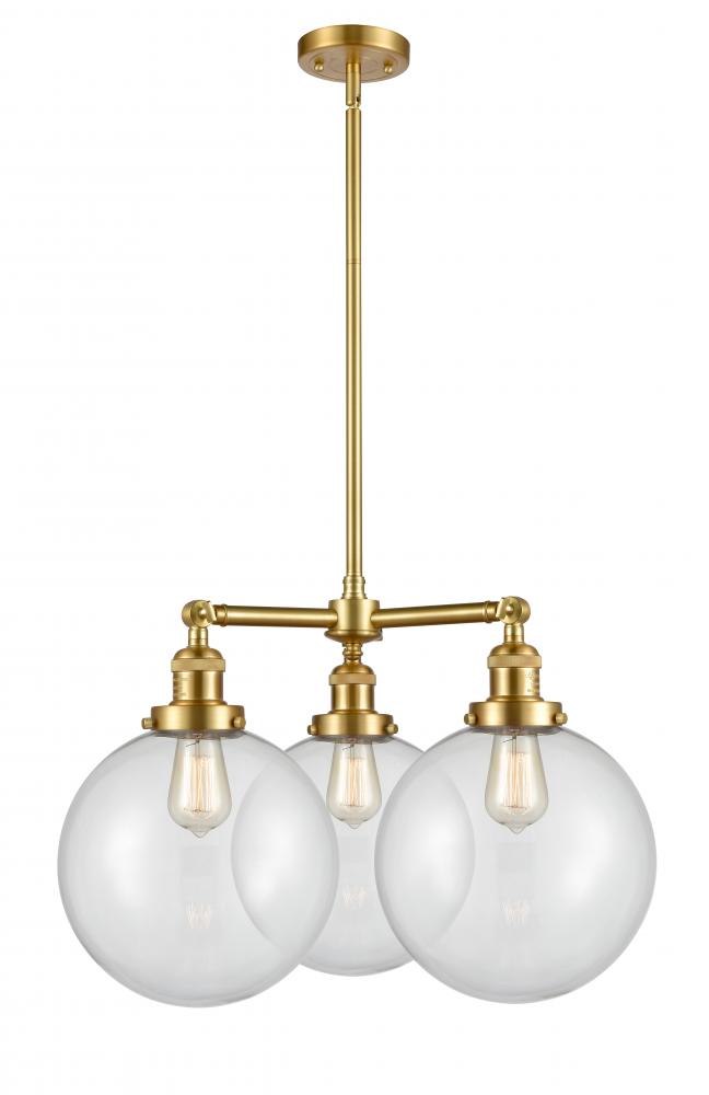 Beacon - 3 Light - 24 inch - Satin Gold - Stem Hung - Chandelier