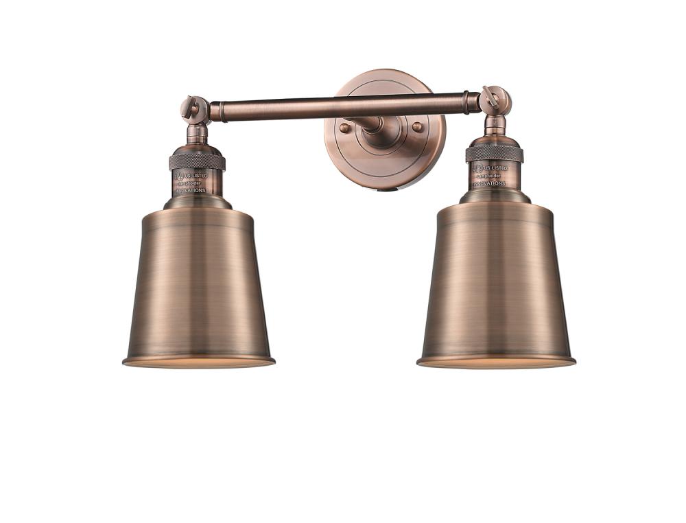 Addison - 2 Light - 16 inch - Antique Copper - Bath Vanity Light