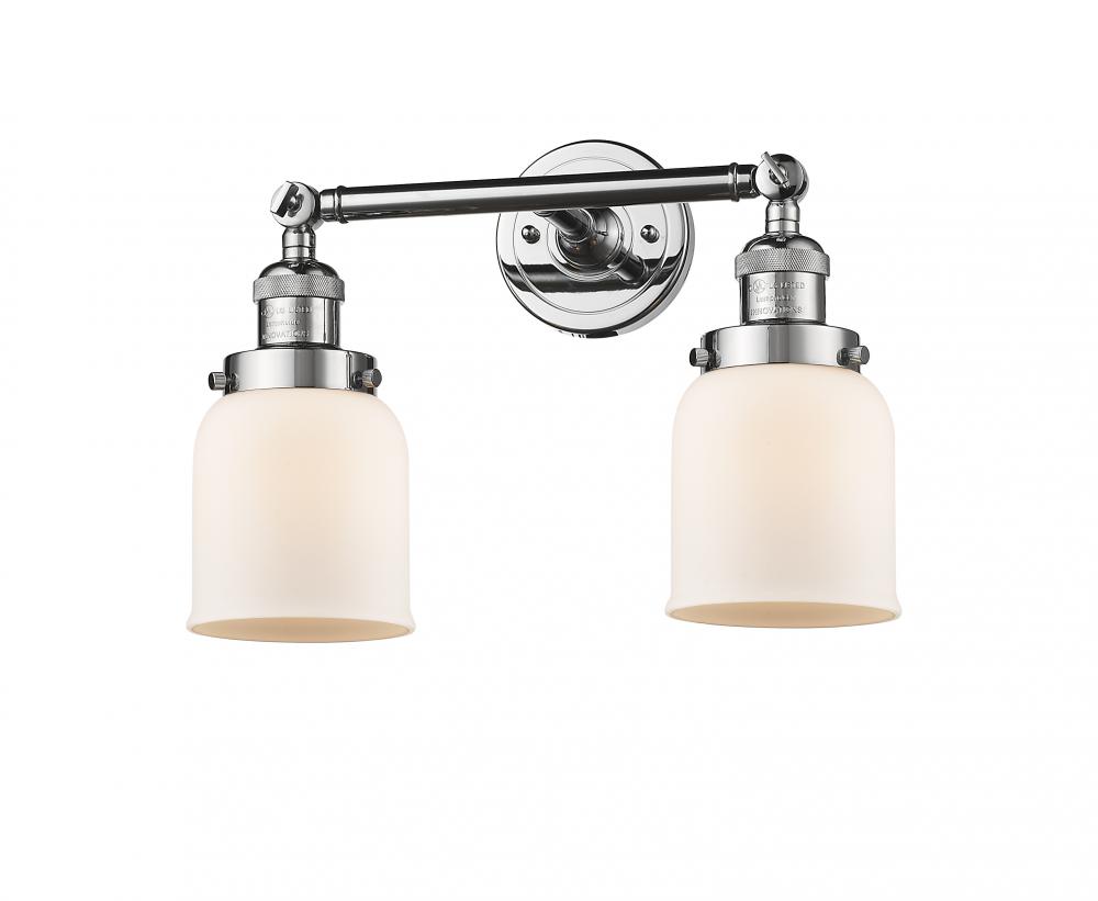 Bell - 2 Light - 16 inch - Polished Chrome - Bath Vanity Light