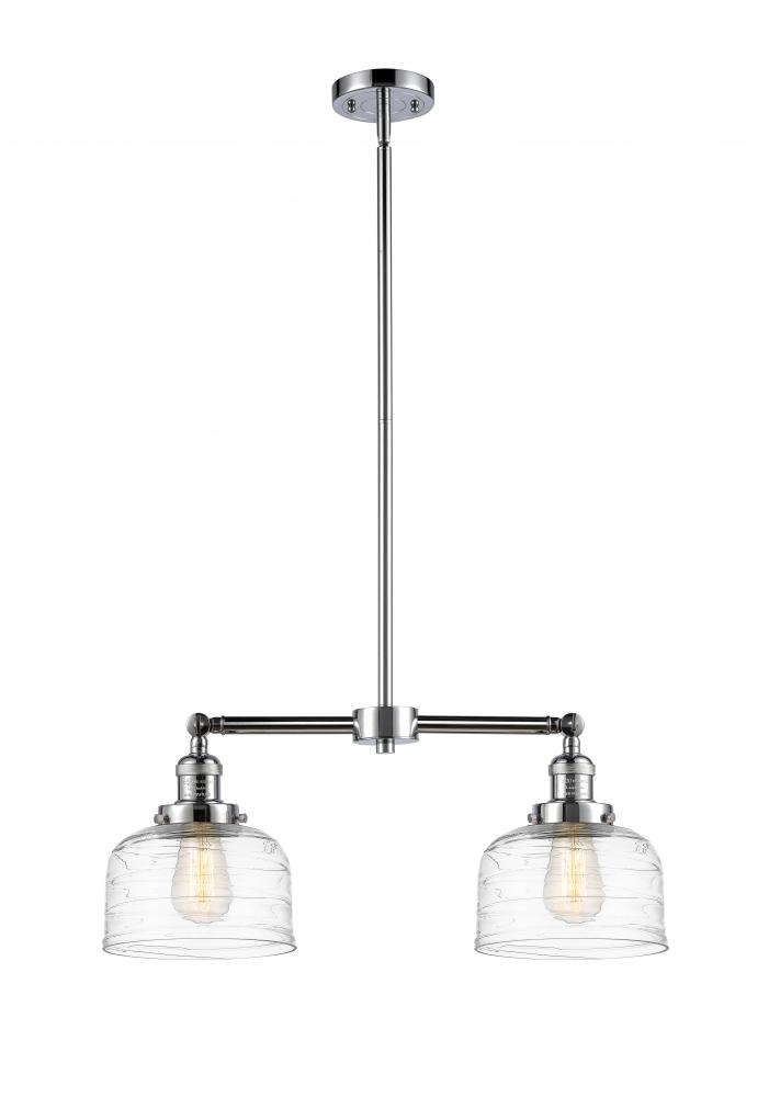 Bell - 2 Light - 21 inch - Polished Chrome - Stem Hung - Island Light