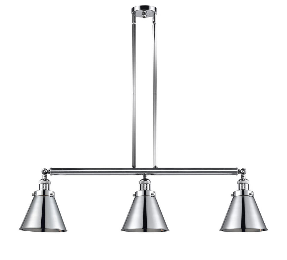 Appalachian - 3 Light - 40 inch - Polished Chrome - Stem Hung - Island Light