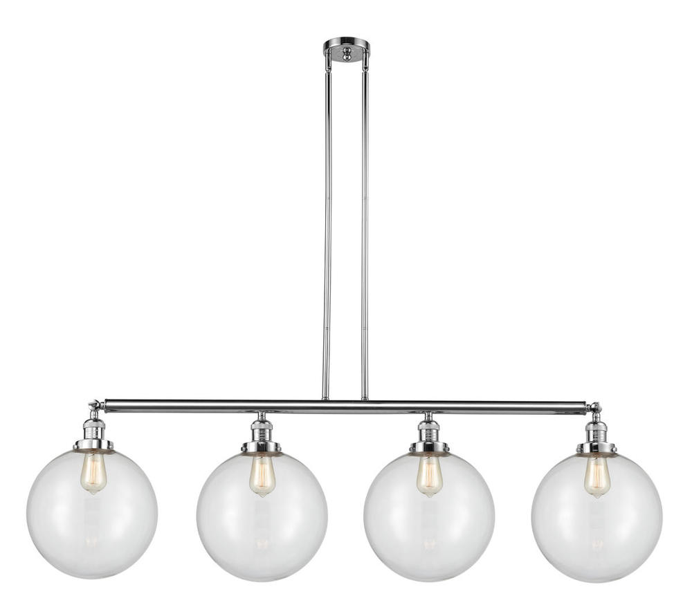 Beacon - 4 Light - 56 inch - Polished Chrome - Stem Hung - Island Light