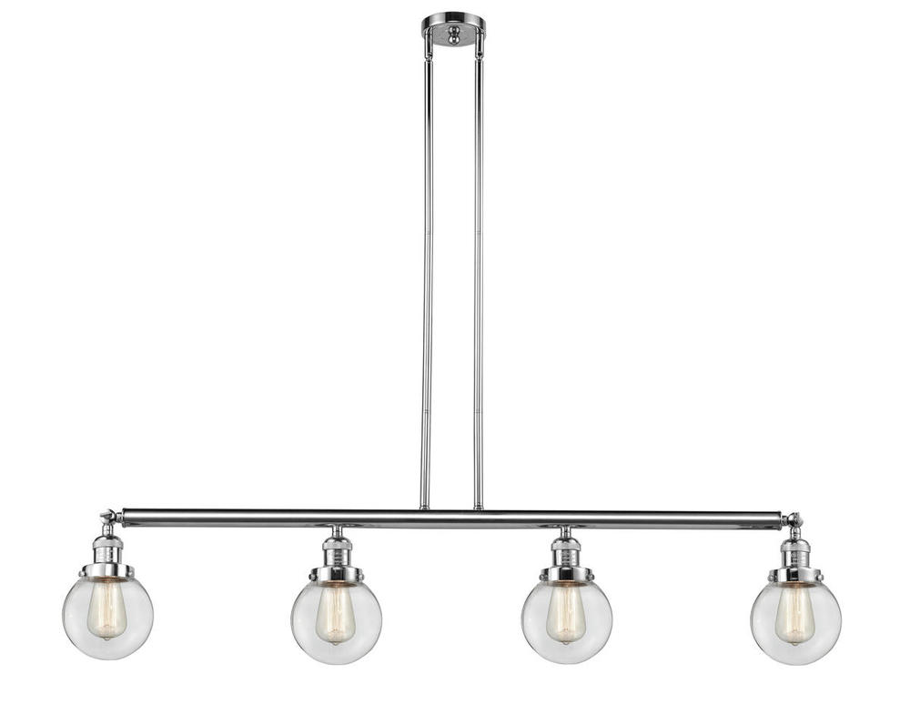 Beacon - 4 Light - 51 inch - Polished Chrome - Stem Hung - Island Light