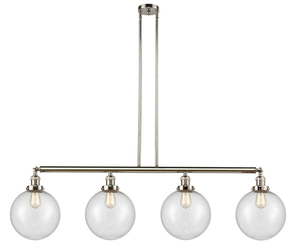 Beacon - 4 Light - 54 inch - Polished Nickel - Stem Hung - Island Light