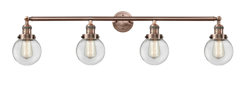 Beacon - 4 Light - 42 inch - Antique Copper - Bath Vanity Light