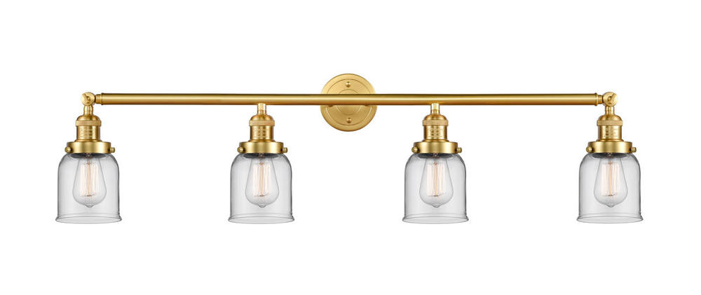 Bell - 4 Light - 42 inch - Satin Gold - Bath Vanity Light