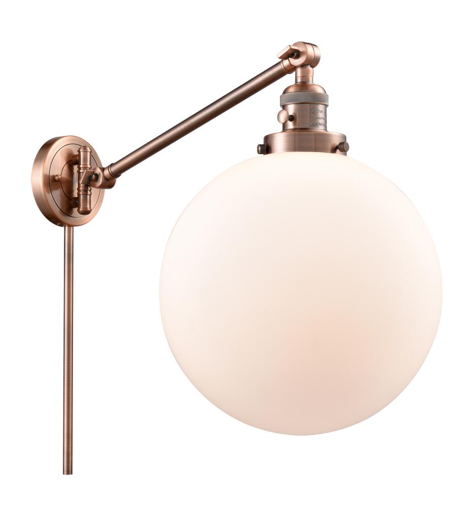 Beacon - 1 Light - 12 inch - Antique Copper - Swing Arm