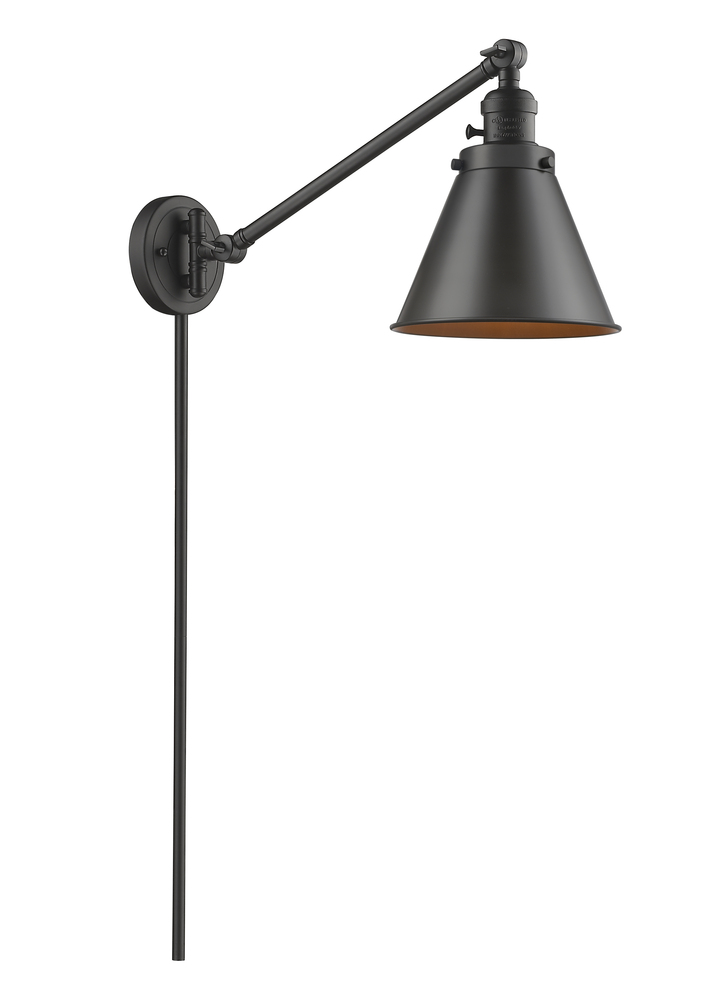 Appalachian - 1 Light - 8 inch - Oil Rubbed Bronze - Swing Arm