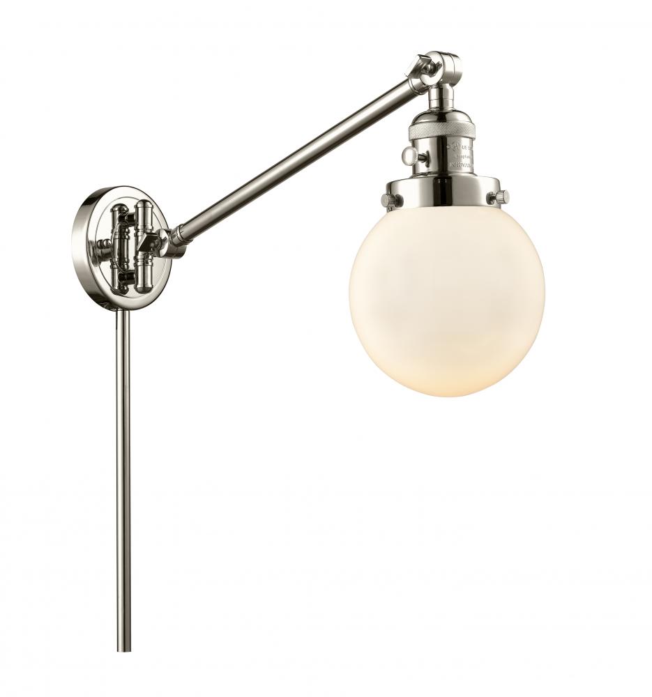 Beacon - 1 Light - 6 inch - Polished Nickel - Swing Arm