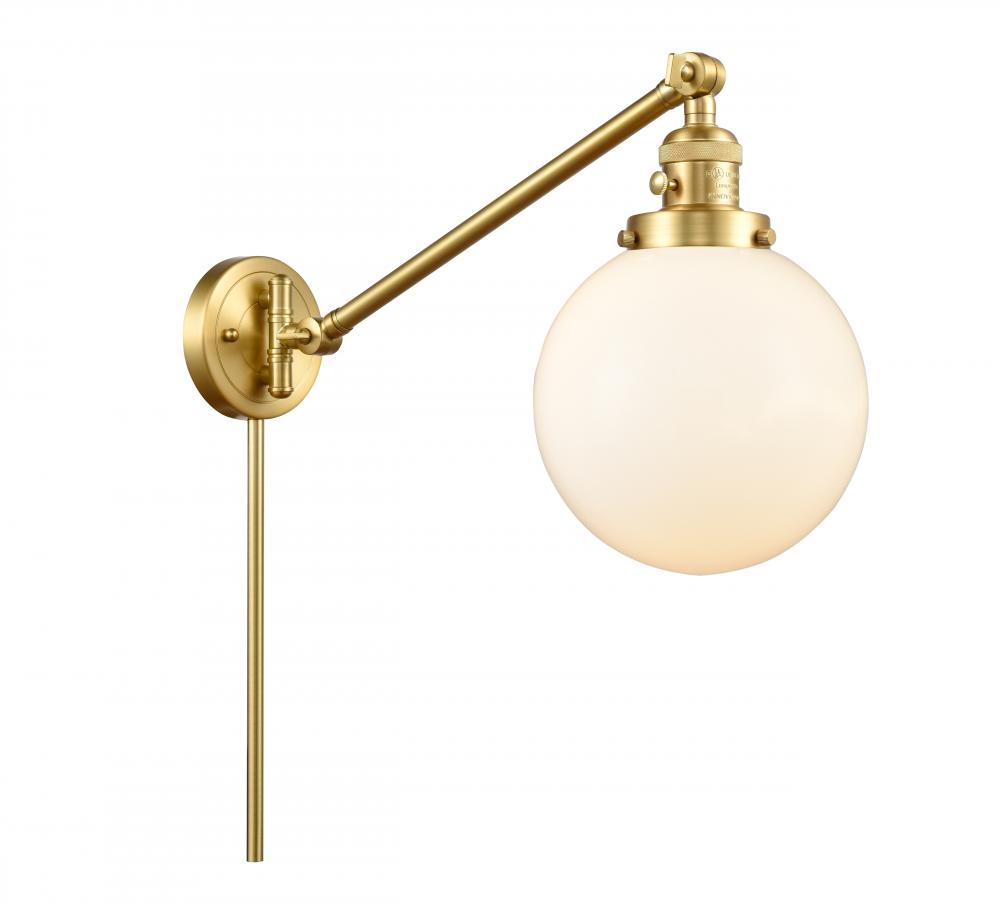 Beacon - 1 Light - 8 inch - Satin Gold - Swing Arm