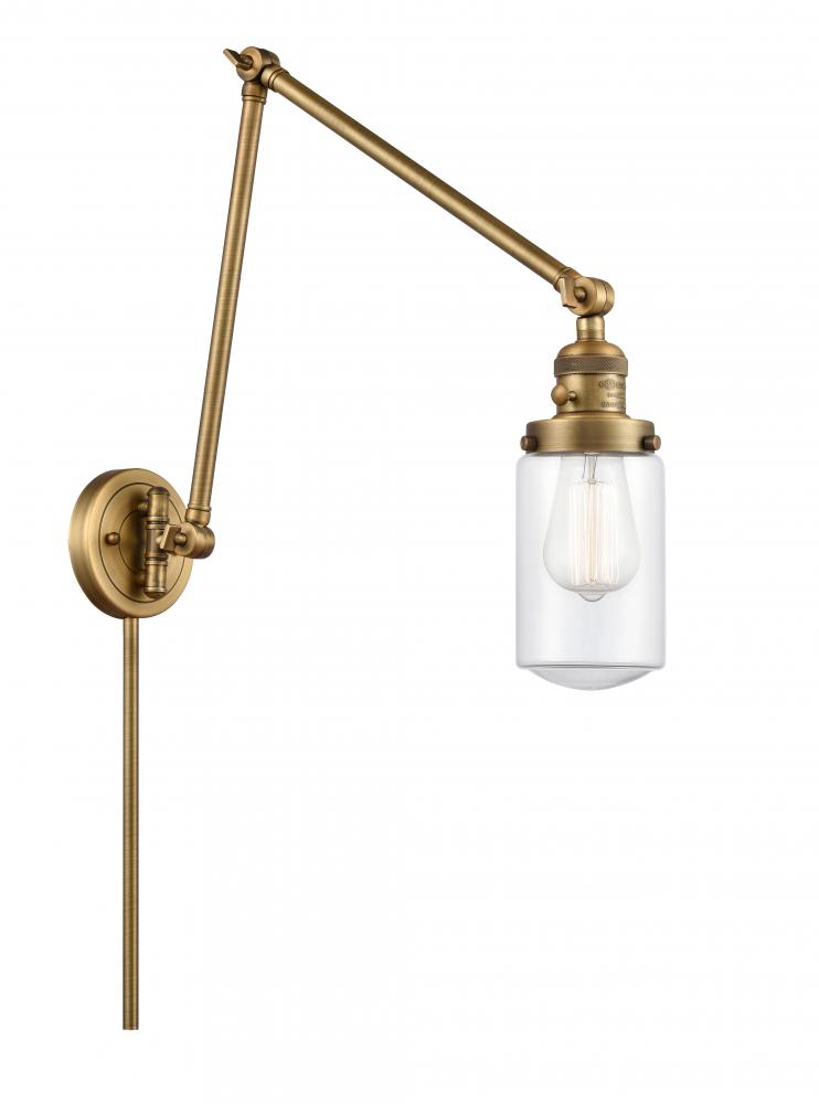 Dover - 1 Light - 5 inch - Brushed Brass - Swing Arm