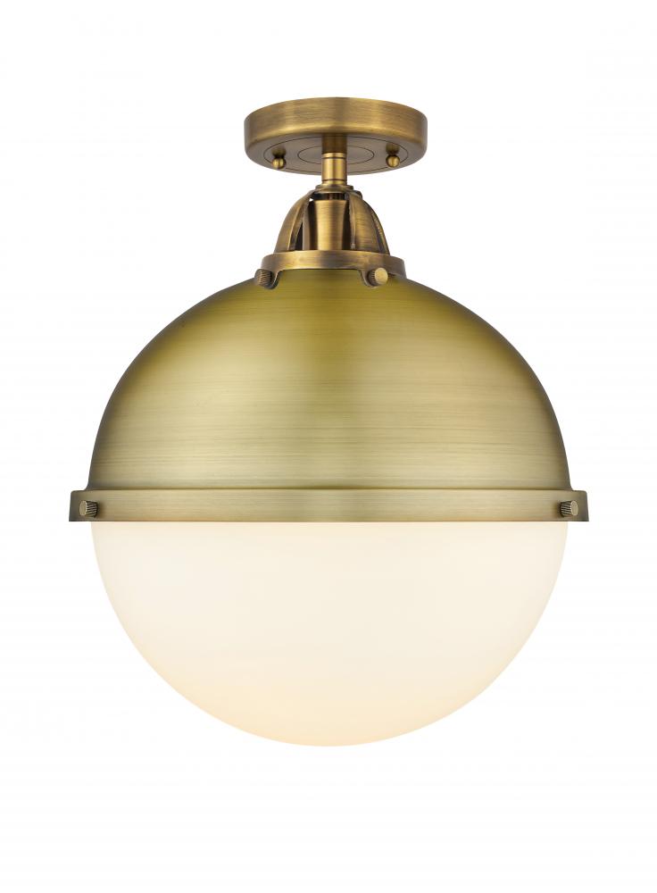 Hampden - 1 Light - 13 inch - Brushed Brass - Semi-Flush Mount