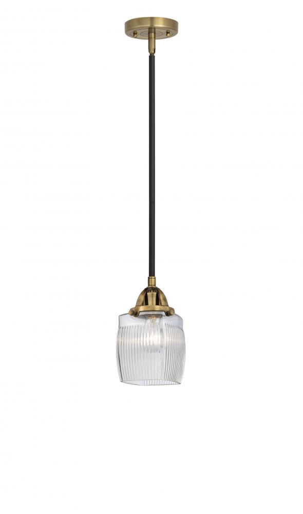 Colton - 1 Light - 6 inch - Black Antique Brass - Cord hung - Mini Pendant