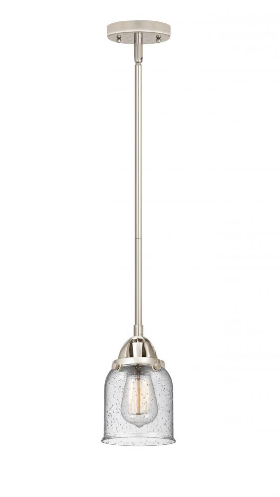 Bell - 1 Light - 5 inch - Polished Nickel - Cord hung - Mini Pendant