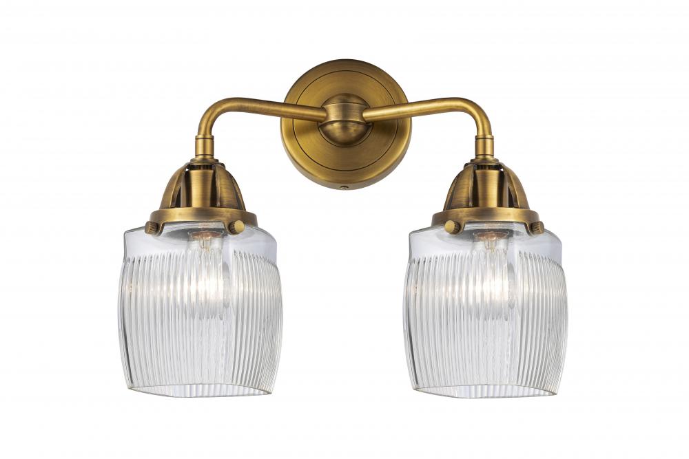 Colton - 2 Light - 14 inch - Brushed Brass - Bath Vanity Light