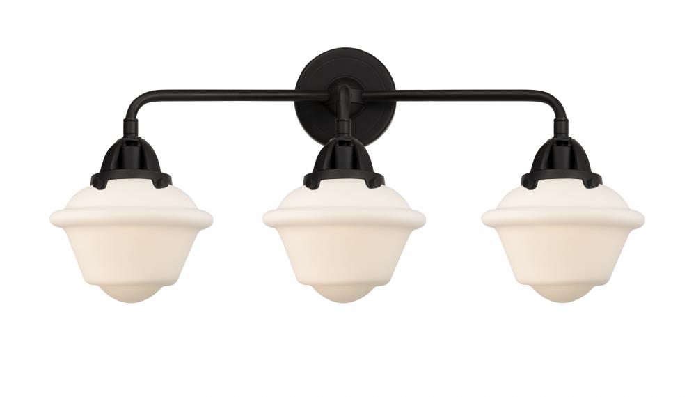 Oxford - 3 Light - 26 inch - Black Polished Nickel - Bath Vanity Light