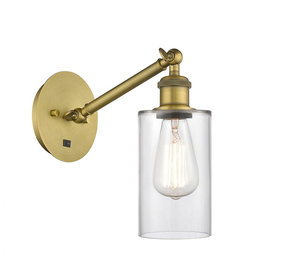 Clymer - 1 Light - 4 inch - Brushed Brass - Sconce