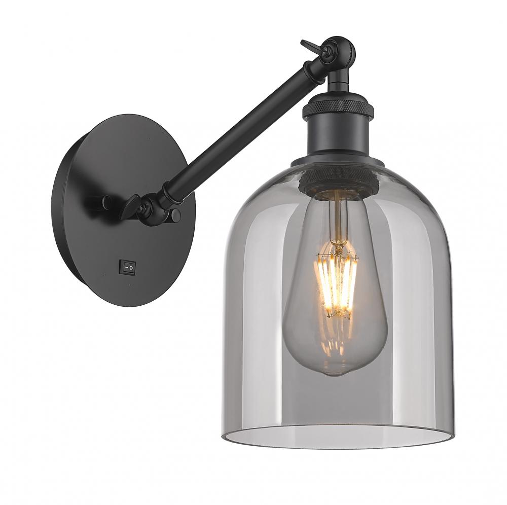 Bella - 1 Light - 6 inch - Matte Black - Sconce