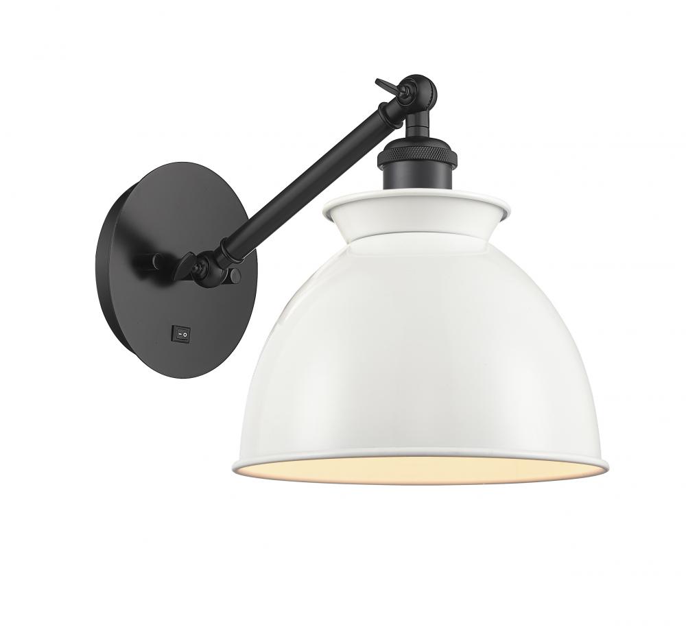 Adirondack - 1 Light - 8 inch - Matte Black - Sconce