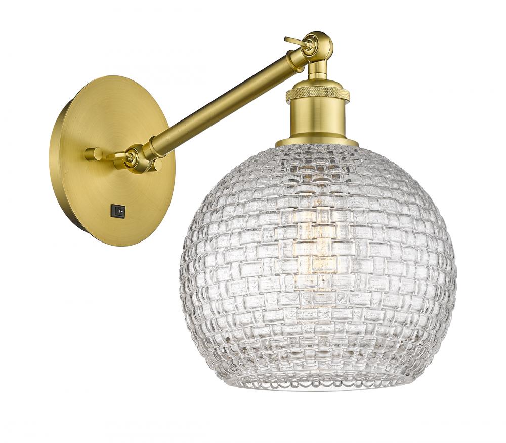 Athens - 1 Light - 8 inch - Satin Gold - Adjustable Sconce