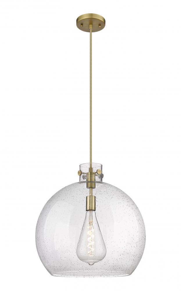 Newton Sphere - 1 Light - 18 inch - Brushed Brass - Cord hung - Pendant