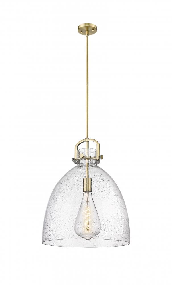 Newton Bell - 1 Light - 16 inch - Brushed Brass - Pendant