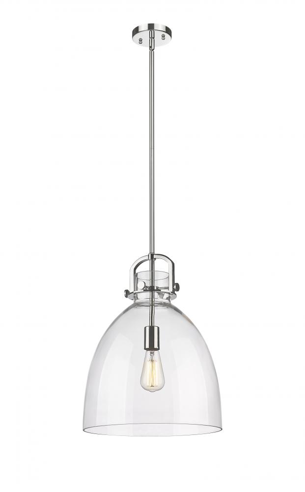 Newton Bell - 1 Light - 14 inch - Polished Nickel - Pendant