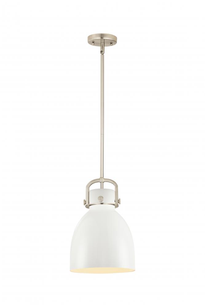 Newton Sphere - 1 Light - 10 inch - Satin Nickel - Mini Pendant