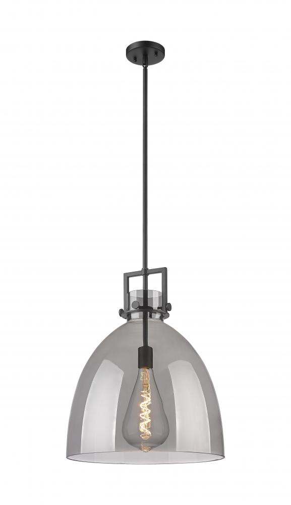 Newton Bell - 1 Light - 16 inch - Matte Black - Pendant