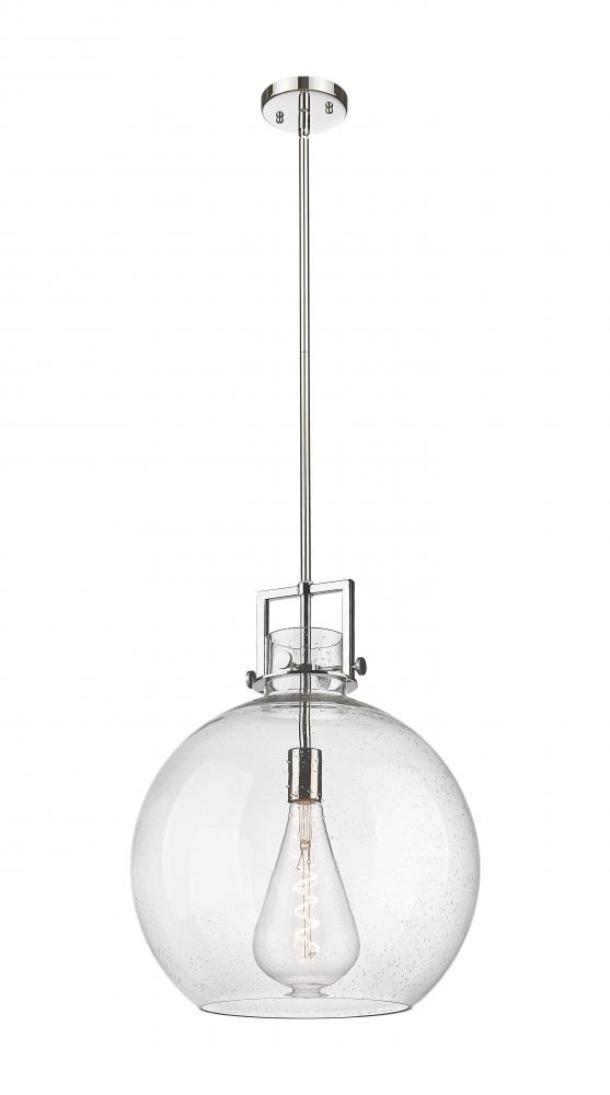 Newton Sphere - 1 Light - 16 inch - Polished Nickel - Pendant