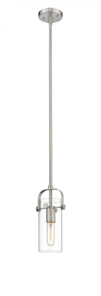 Pilaster II Cylinder - 1 Light - 5 inch - Satin Nickel - Pendant