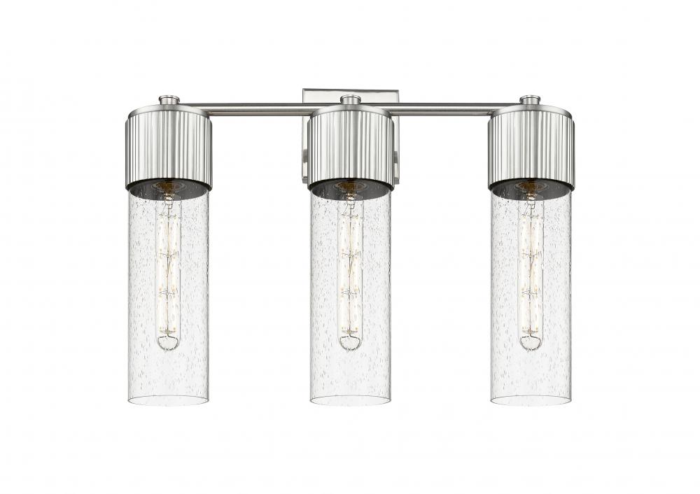 Bolivar - 3 Light - 21 inch - Satin Nickel - Bath Vanity Light