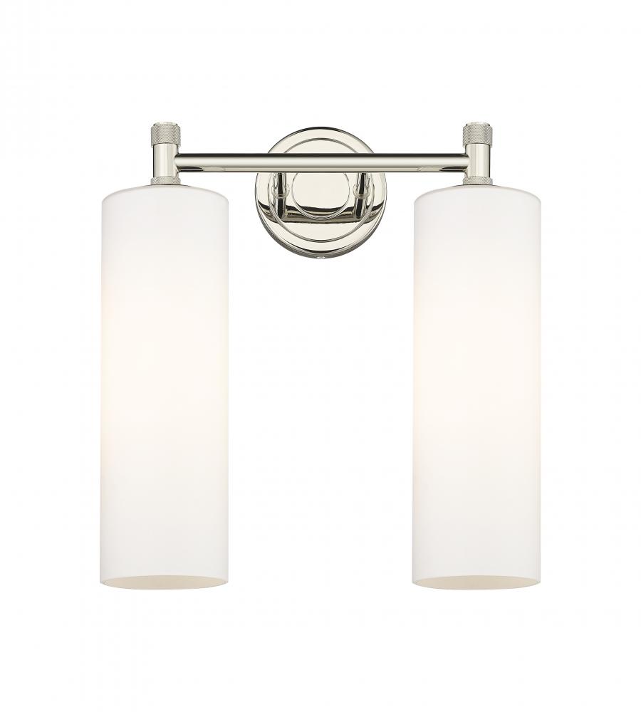 Crown Point - 2 Light - 14 inch - Polished Nickel - Bath Vanity Light