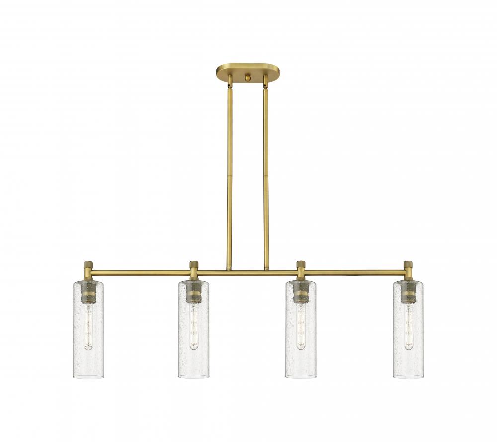 Crown Point - 4 Light - 44 inch - Brushed Brass - Island Light