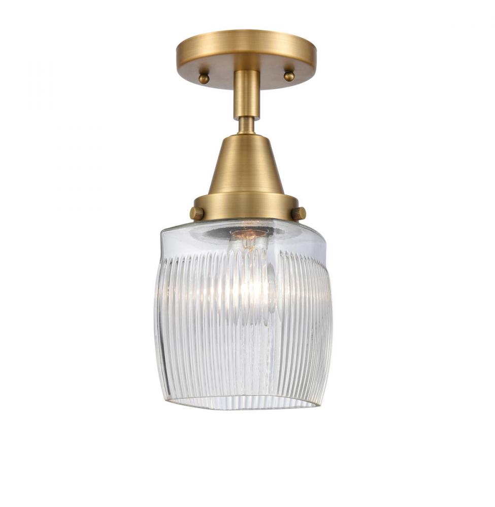 Colton - 1 Light - 6 inch - Brushed Brass - Flush Mount