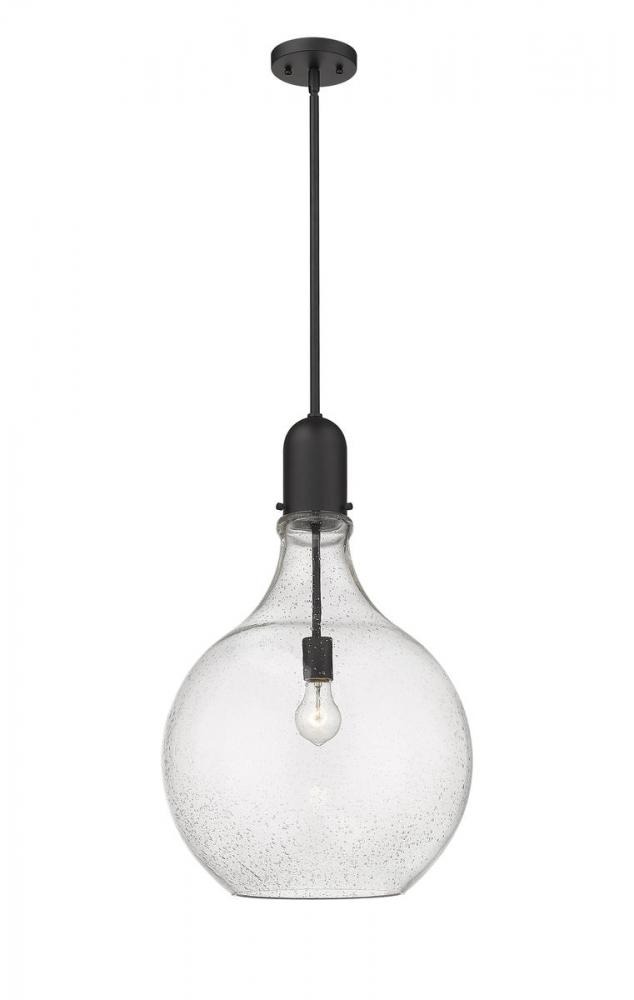 Amherst - 1 Light - 16 inch - Matte Black - Stem hung - Pendant