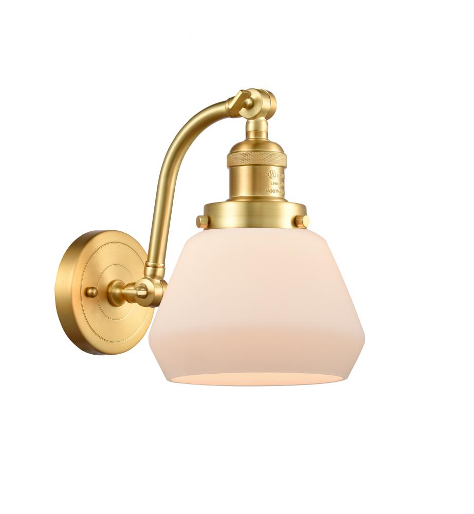 Fulton - 1 Light - 7 inch - Satin Gold - Sconce