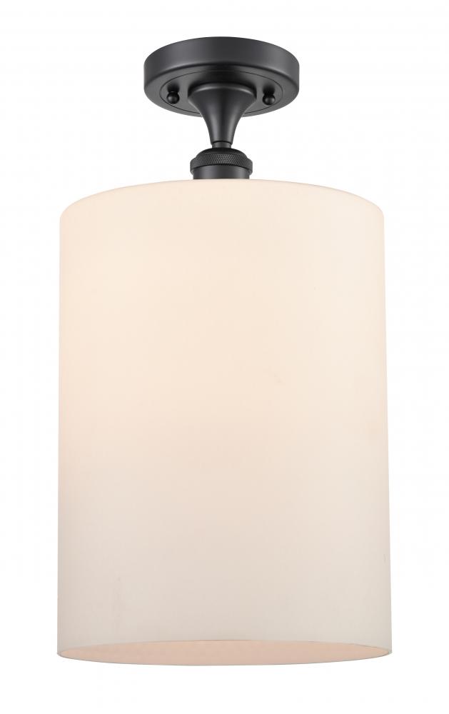 Cobbleskill - 1 Light - 9 inch - Matte Black - Semi-Flush Mount