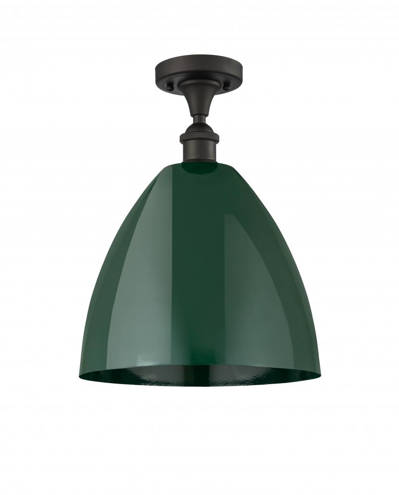 Plymouth - 1 Light - 12 inch - Oil Rubbed Bronze - Semi-Flush Mount