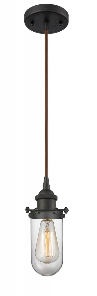 Kingsbury - 1 Light - 4 inch - Oil Rubbed Bronze - Cord hung - Mini Pendant