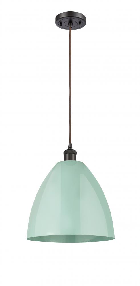 Plymouth - 1 Light - 12 inch - Oil Rubbed Bronze - Cord hung - Mini Pendant