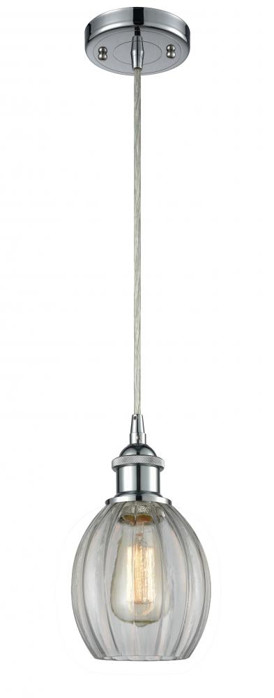 Eaton - 1 Light - 6 inch - Polished Chrome - Cord hung - Mini Pendant