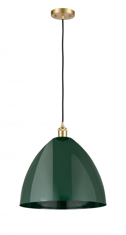 Plymouth - 1 Light - 16 inch - Satin Gold - Cord hung - Mini Pendant