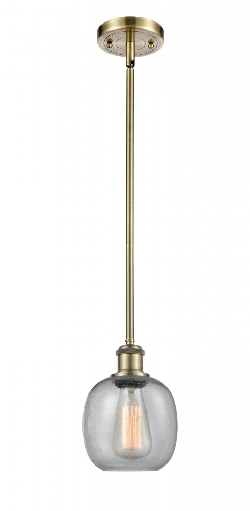 Belfast - 1 Light - 6 inch - Antique Brass - Mini Pendant