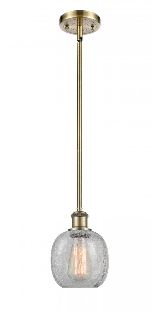 Belfast - 1 Light - 6 inch - Antique Brass - Mini Pendant