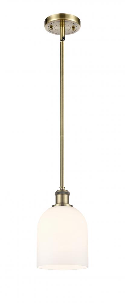 Bella - 1 Light - 6 inch - Antique Brass - Mini Pendant