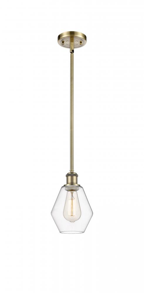 Cindyrella - 1 Light - 6 inch - Antique Brass - Mini Pendant